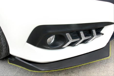 CIVIC FC5 2016-2020 IÇIN UYUMLU ÇIKINTILI ÖN FLAP PIANO BLACK DIZAYN B